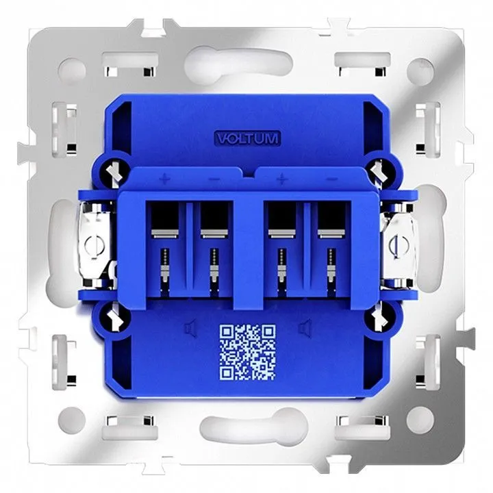 Розетка акустическая без рамки Voltum S70 VLS060301