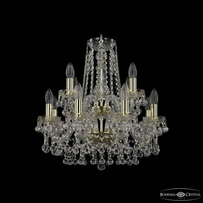 Подвесная люстра Bohemia Ivele Crystal 1409 1409/8+4/160/2d G