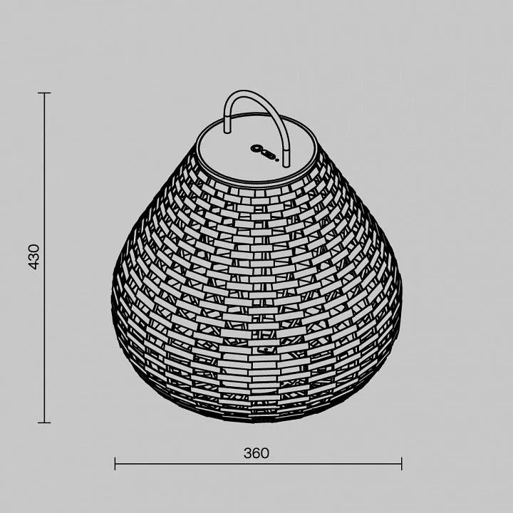 Наземный низкий светильник Maytoni Outdoor Плет O530FL-L5B3K
