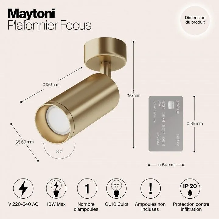 Спот Maytoni Technical Фокус C017CW-01MG