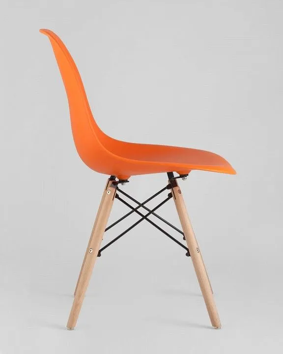 Набор из 4 стульев Stool Group Eames 8056PP ORANGE X4, УТ000005349 Набор из 4 стульев Stool Group Eames 8056PP ORANGE X4, УТ000005349