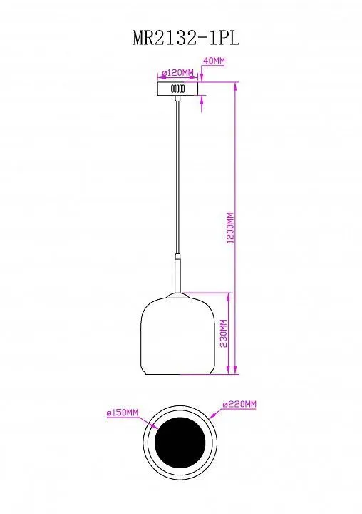 Подвесной светильник MyFar Charlie MR2132-1PL Подвесной светильник MyFar Charlie MR2132-1PL