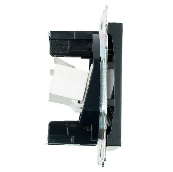 Розетка двойная Ethernet RJ-45 без рамки Stekker Катрин 50007