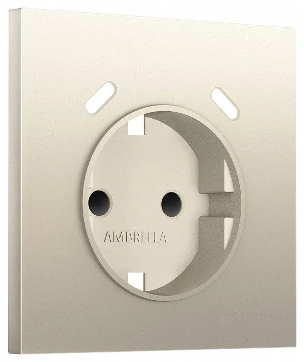 Накладка для розетки с заземлением и со шторками и 2хUSB type C Ambrella Volt SIGMA SP5505