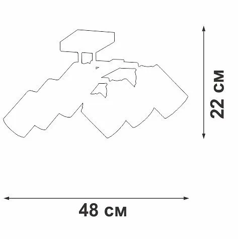 Люстра на штанге Vitaluce V2833 V2833-1/6PL