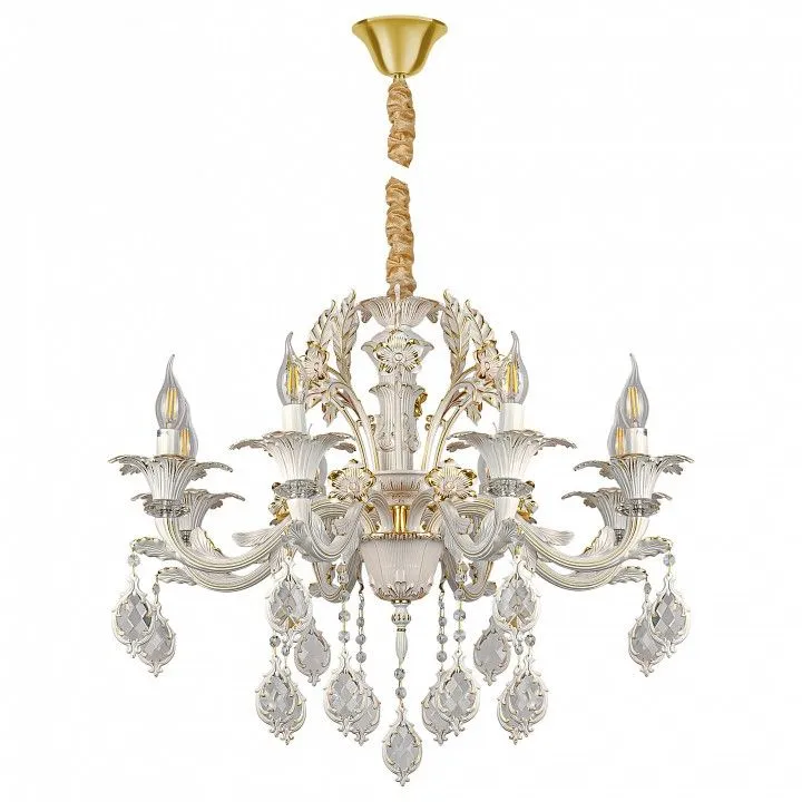 Подвесная люстра AM-Group CLEOPATRA CLEOPATRA SP8 WH+GL