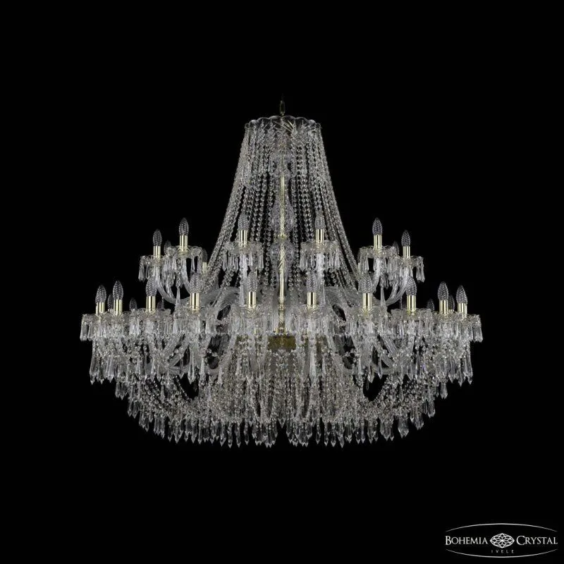Подвесная люстра Bohemia Ivele Crystal 1403 1403/24+12/530 G