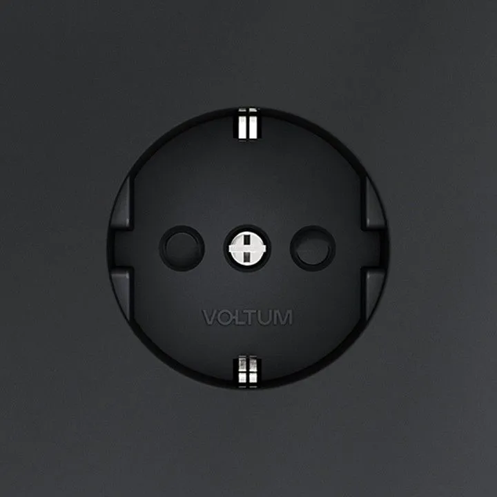Розетка с заземлением и со шторкой, без рамки Voltum S70 VLS040207