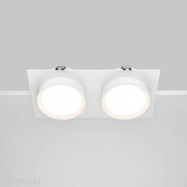 Встраиваемый светильник Maytoni Technical Обруч DL086-02-GX53-SQ-W