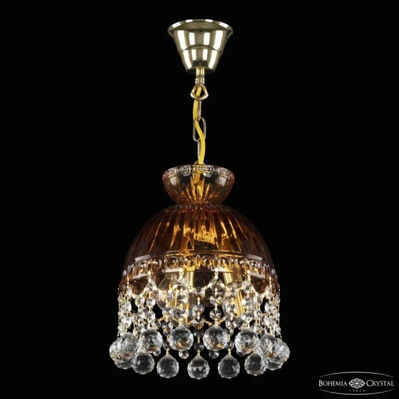Подвесная люстра Bohemia Ivele Crystal 5478 5478/22 G Amber/M-1G Balls