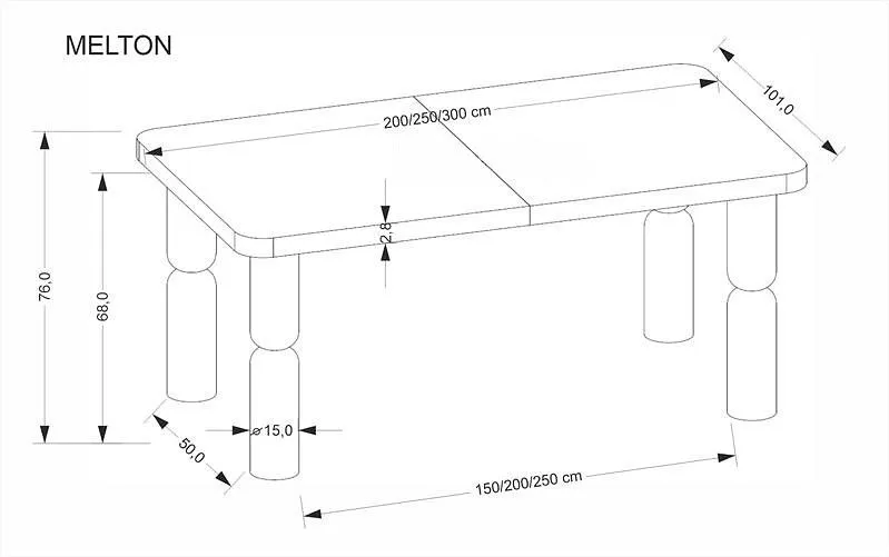 Стол обеденный Melton