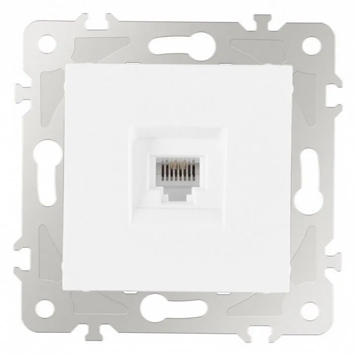 Розетка телефонная RJ-11 без рамки Arte Milano am-203 203.51-1.white