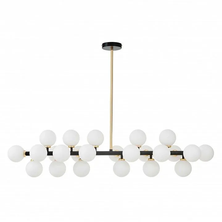 Люстра на штанге LUMINA DECO MARSIADA LDP 6033-24 BK+GD
