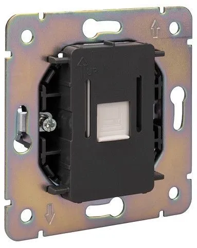 Розетка Ethernet RJ-45 и со шторками, без рамки Kranz STRONG KR-78-0724-4