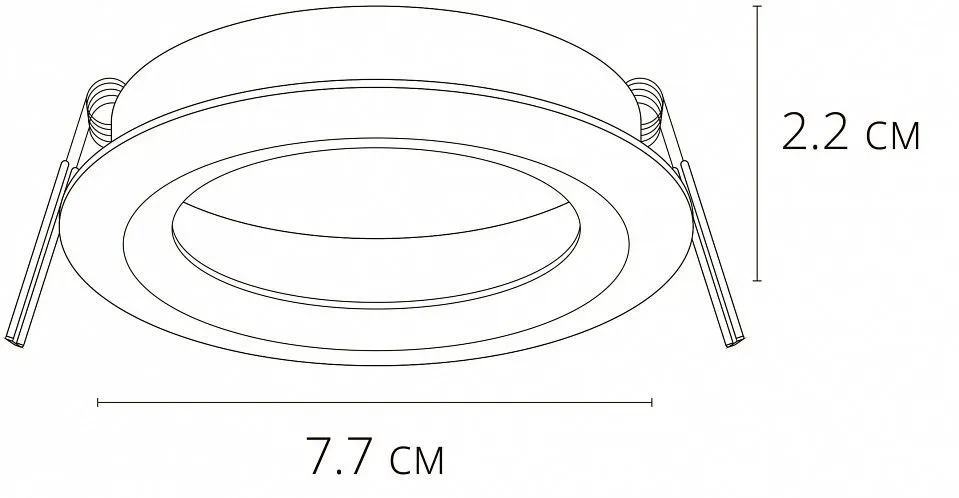 Встраиваемый светильник Arte Lamp Mira A2861PL-1WH