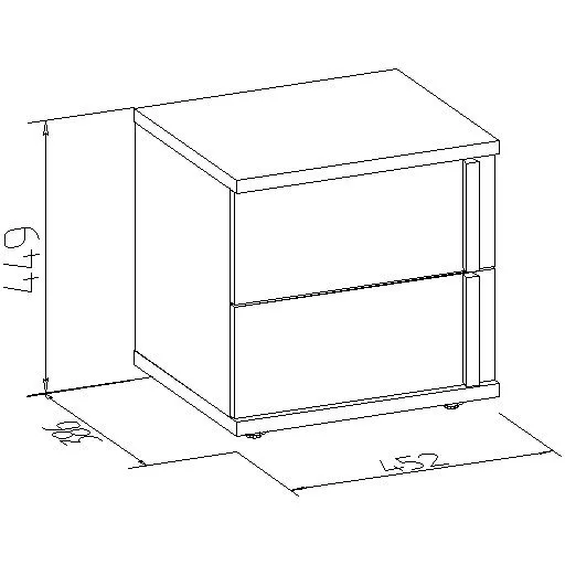 Тумбочка Глазов-Мебель Bauhaus Т0020407