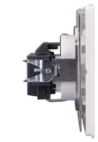 Розетка с заземлением и со шторкой, без рамки Kranz ROUND KR-78-0701-1