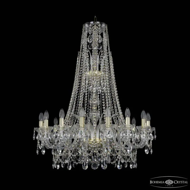 Подвесная люстра Bohemia Ivele Crystal 1411 1411/16/300/XL-108 G
