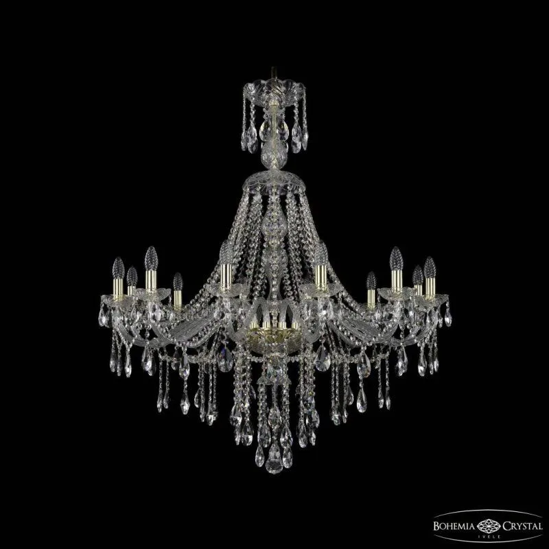 Подвесная люстра Bohemia Ivele Crystal 1415 1415/12/360/XL-113 G