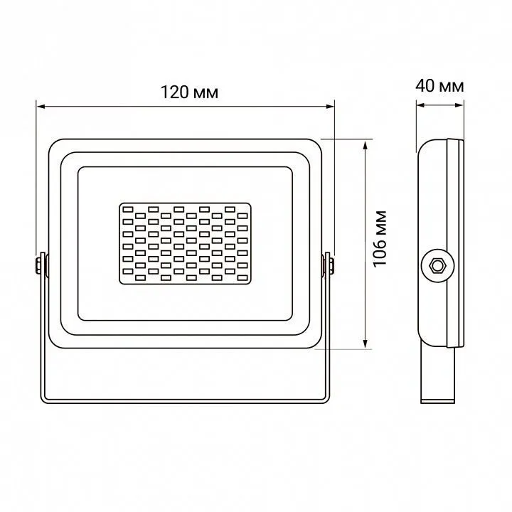 Настенно-потолочный прожектор Jazzway  PFL-SC-20W 6500K IP65