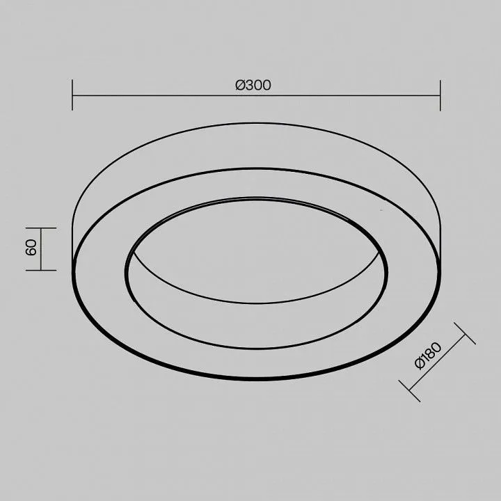 Накладной светильник Maytoni Technical Луа C093CL-24W4K-B