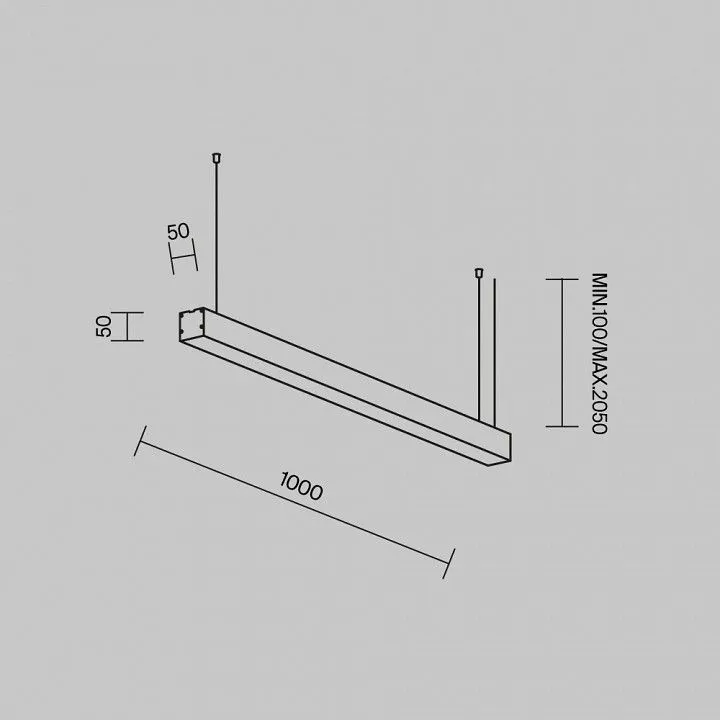 Подвесной светильник Maytoni Technical Подвесные линейные светильники LL312028