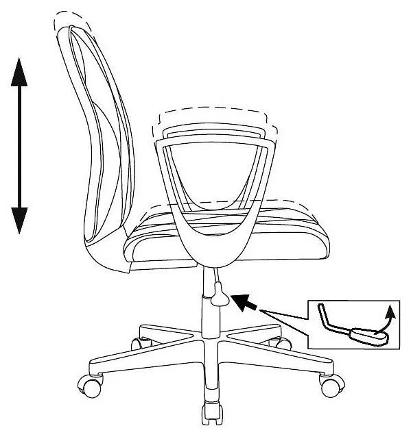 Кресло компьютерное CH-W327/OR-10