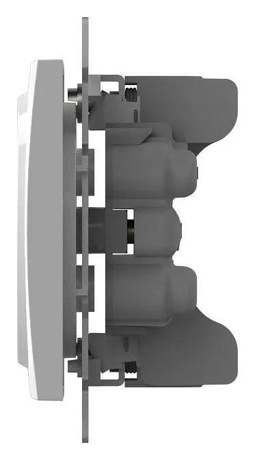 Розетка двойная без заземления, без рамки Elbi Eleсtriс Zena Vega 609-015600-908