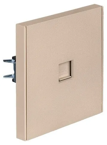 Розетка Ethernet RJ-45 и со шторками, без рамки Kranz STRONG KR-78-0724-8