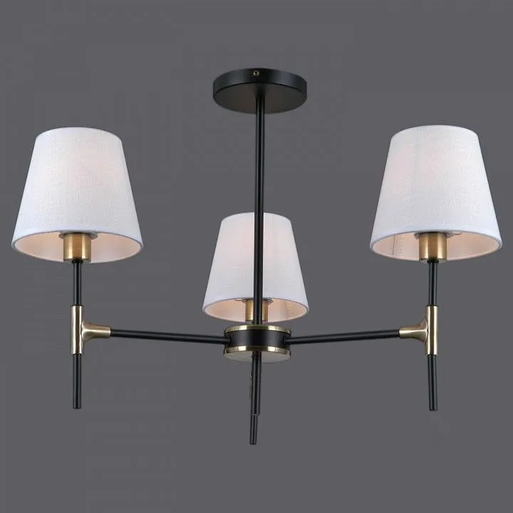 Люстра на штанге ILLUMICO CASTOR IL0185-3CSQ-24 BK AB CASTOR