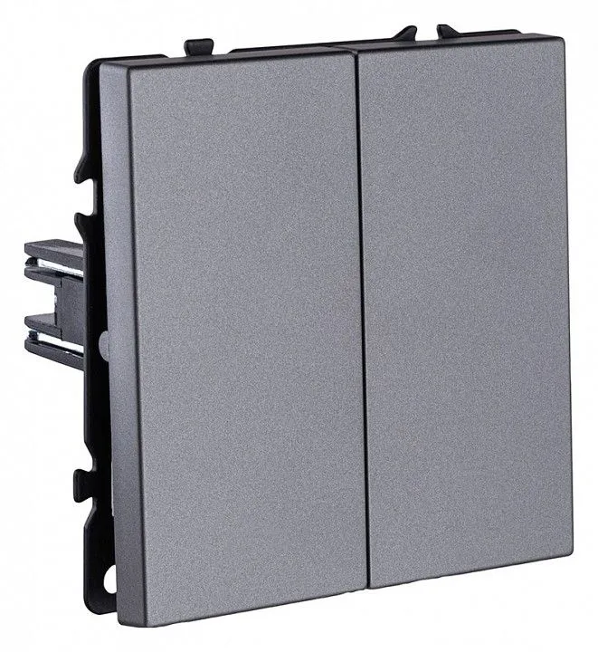 Выключатель двухклавишный без рамки Kollinger Eclipse EC-025GY