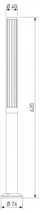 Наземный высокий светильник Elektrostandard Peak 35196/F