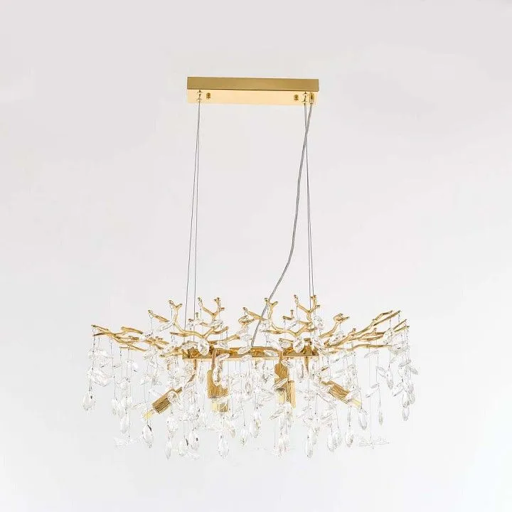 Подвесная люстра Arte Milano Веточка 230210.700.6.E14.D2 GD BUT-Clear
