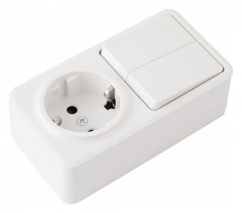 Блок с выключателями двухклавишными Arte Milano am-310 310.53-1.white
