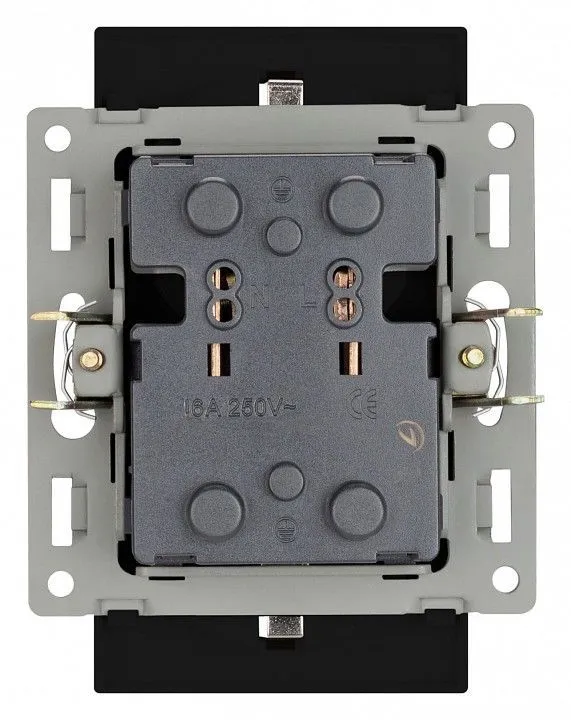 Розетка двойная с заземлением и со шторкой, без рамки Arlight SCT 043765