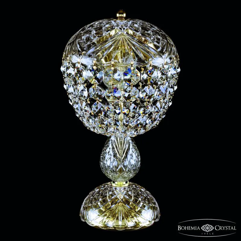 Настольная лампа декоративная Bohemia Ivele Crystal 1477 14771L1/22 Ni