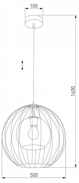 Подвесной светильник TK Lighting Universo 2552 Universo Black