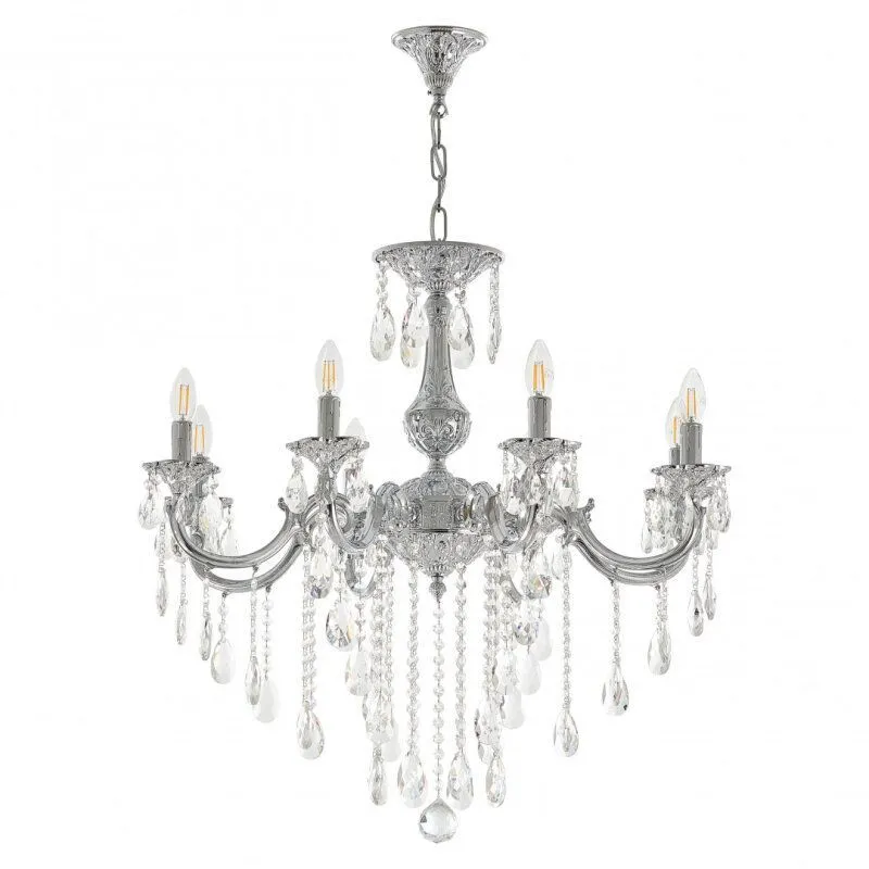Подвесная люстра Bohemia Ivele Crystal AL7801 AL78101/8/250 B Ni