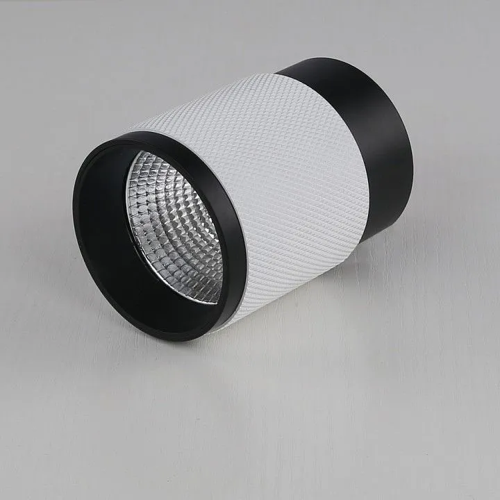 Накладной светильник iLedex Technical Delta 1955-10W-3000K-36 BK+WH