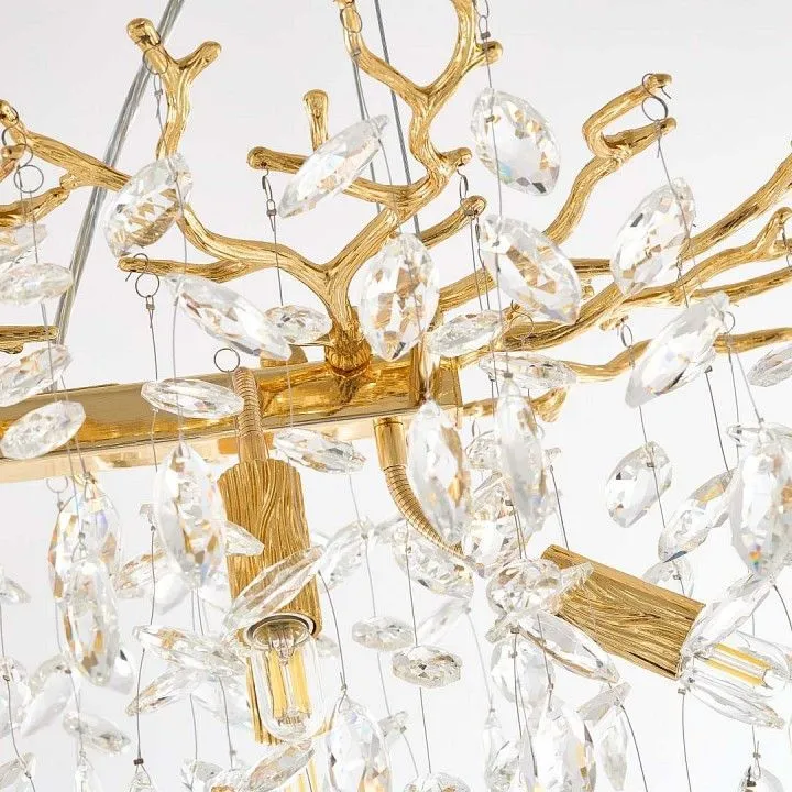 Подвесная люстра Arte Milano Веточка 230210.700.6.E14.D2 GD