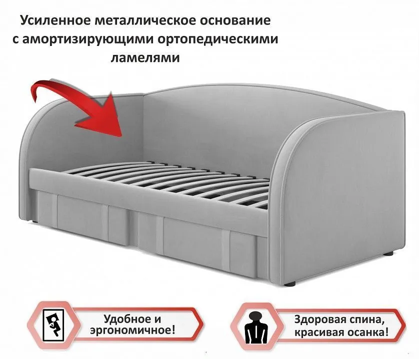 Кровать односпальная Elda 2000x900 c матрасом PROMO B COCOS