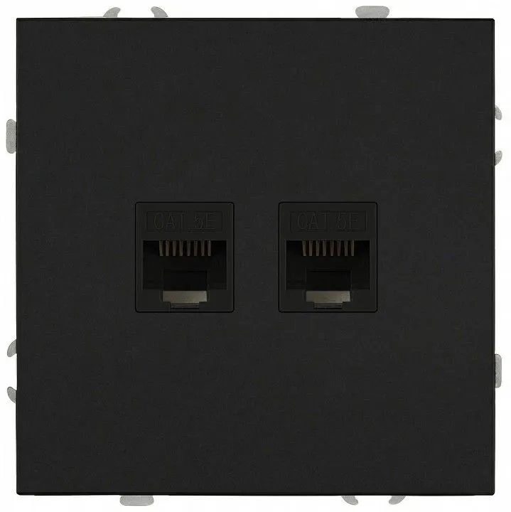 Розетка двойная Ethernet RJ-45 без рамки Эра Galaxy Б0070764