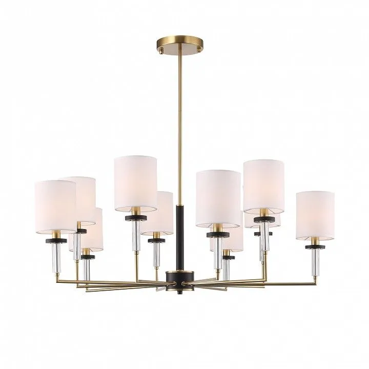 Люстра на штанге ST-Luce BLACK+BRASS SL1404.303.10