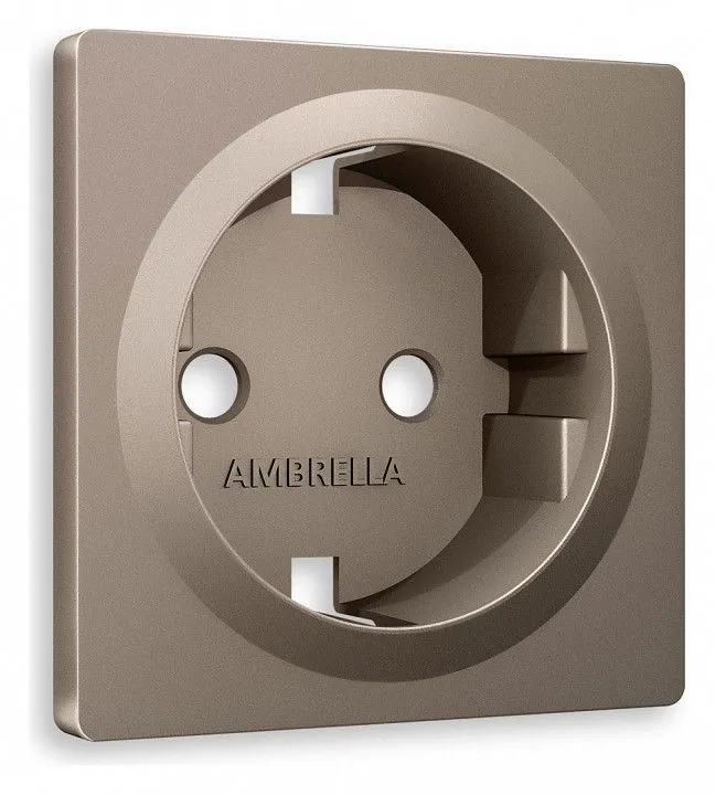 Накладка для розетки с заземлением Ambrella Volt ALFA AP6360