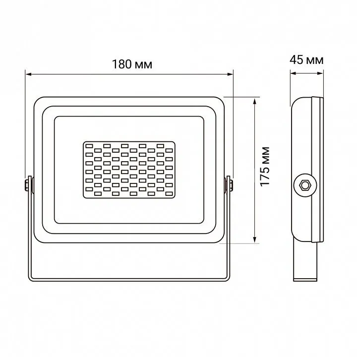 Настенно-потолочный прожектор Jazzway  PFL-SC-50W 3000K IP65