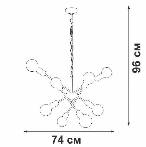Подвесная люстра Vitaluce V4750 V4750-1/8