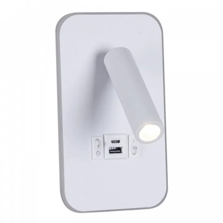 Бра Reluce 86204 86204-9.2-001KT LED12W+USB WT