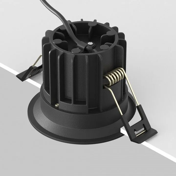 Встраиваемый светильник Maytoni Technical Раунд DL058-12W2.7K-B
