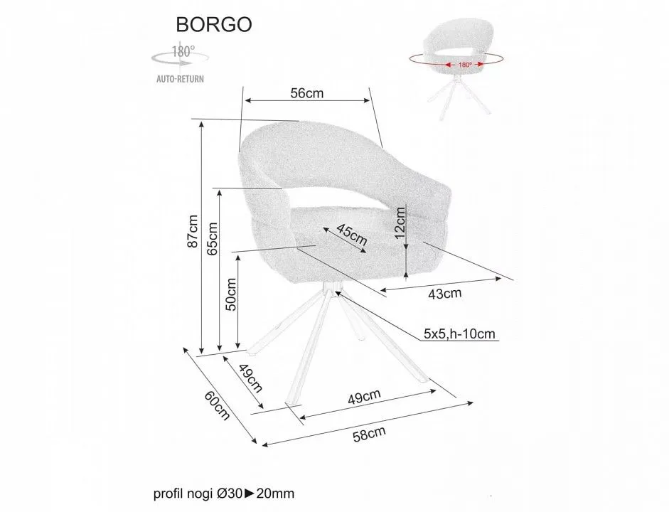 Стул Borgo Raven 18