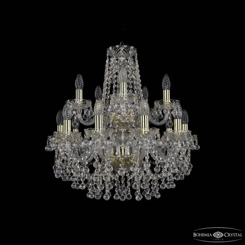 Подвесная люстра Bohemia Ivele Crystal 1409 1409/10+5/195/2d G